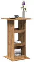 vidaXL Bartisch mit Ablagen Artisan-Eiche 60x60x102 cm Holzwerkstoff