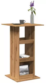 vidaXL Bartisch mit Ablagen Artisan-Eiche 60x60x102cm Holzwerkstoff (854336)