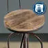 CLP Barhocker Pino Holz bronze (10379701)