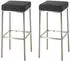 CLP 2er Set Barhocker Montreal 85 Stoff edelstahl dunkelgrau (314511)