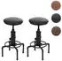 MCW N23 Barhocker 2er-Set höhenverstellbar drehbar Kunstleder schwarz (99847)