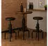 MCW N23 Barhocker 2er-Set höhenverstellbar drehbar Kunstleder schwarz (99847)