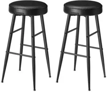 Vasagle EKHO Barhocker 2er Set, Kunstleder, Mid-Century-Modern, 76,2cm (LBC090B01V1)
