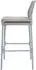 Mendler HWC-O21 Rope-Barhocker 2er-Set Outdoor Seilgeflecht Metall hellgrau, Kissen taupe (110991)