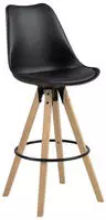 ACTONA GROUP Barhocker "Dian" Set, 2 Stk. tlg. Barstuhl, Organisch geformter Sitz mit