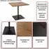 MCW MCW-H10 Bistrotisch Industrial Ulme Holz 75x80x80cm, hellbraun (99296)
