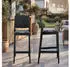 CLP Maya Barhocker 4er Set, Kunststoff, schwarz (325213)