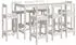 vidaXL 9-tlg. Bar-Set Weiß Massivholz Kiefer (3124723)