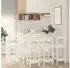 vidaXL 9-tlg. Bar-Set Weiß Massivholz Kiefer (3124723)