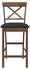 vidaXL Barhocker mit Kissen 2er-Set Braun Massivholz Gummibaum (4102548)