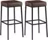 CLP Montreal Barhocker Kunstleder braun, Metallgestell schwarz (314566)