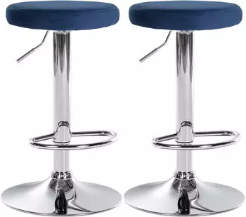 CLP Ponte Barhocker Samt, 2er Set