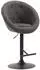 CLP Barhocker London V2 Stoff, dunkelgrau, Metallgestell schwarz (319401)