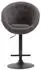 CLP Barhocker London V2 Stoff, dunkelgrau, Metallgestell schwarz (319401)