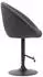 CLP Barhocker London V2 Stoff, dunkelgrau, Metallgestell schwarz (319401)
