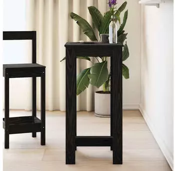 vidaXL Bartisch Holzwerkstoff Schwarz Eichen-Optik 51x50x103,5cm (868078)