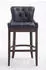 CLP Lakewood Barhocker Echtleder, Antik-Dunkel, Schwarz