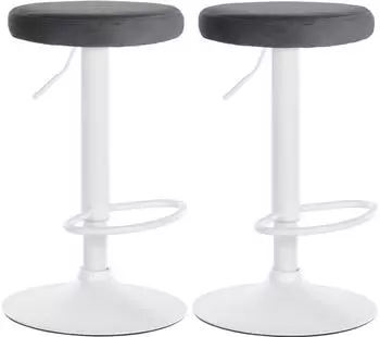 CLP Ponte Barhocker 2er Set, Samt (Ponte)
