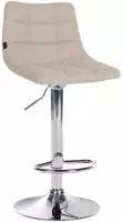 Barhocker Jerry Stoff Creme Chrom