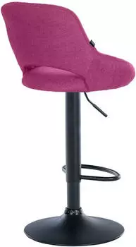CLP Milet Barhocker Stoff h&ouml;henverstellbar drehbar, lila/schwarz (321282)