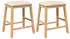 vidaXL Barhocker mit Kissen 2er-Set Gummibaumholz (4102578)