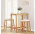 vidaXL Barhocker mit Kissen 2er-Set Gummibaumholz (4102578)