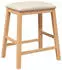 vidaXL Barhocker mit Kissen 2er-Set Gummibaumholz (4102578)