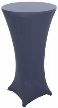 MCW J30 Stehtisch klappbar h&ouml;henverstellbar &Oslash;60cm, Textil, anthrazit (71721)