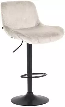 CLP Barhocker Solon h&ouml;henverstellbar drehbar, Samt, Creme (326103)