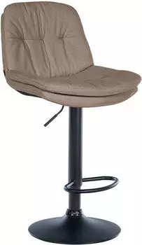 CLP Laurel Barhocker Stoffbezug, drehbar, h&ouml;henverstellbar, Taupe