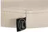 CLP Ponte Barhocker Drehbar, Rund & Gepolstert, Kunstleder, Creme, Chromgestell (322053)