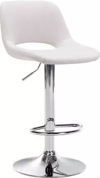 CLP Barhocker Camden Stoff schwarz creme (324149)