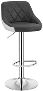 Woltu Barhocker Kunstleder höhenverstellbar 360° drehbar mit Rückenlehne (BH30grw-1)