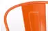 CLP Aiden Barhocker mit Lehne, Metall, Orange, 2er Set