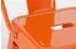 CLP Aiden Barhocker mit Lehne, Metall, Orange, 2er Set