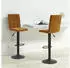 vidaXL Barhocker 2er-Set Braun Samt (335761)