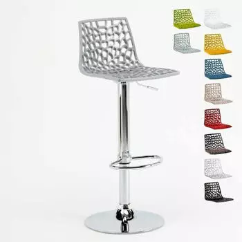 Grand Soleil Spider Barhocker Drehbar Höhenverstellbare Fußstütze Grau (s2800gp)