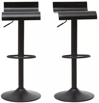 Miliboo Surf Barhocker Schwarz 2er-Set (49403)