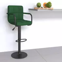 Barhocker Dunkelgr&uuml;n Samt Vidaxl