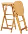 Costway Barhocker 2er Set Klappbar, Bambus, Sitzhöhe 61cm (VH33274ZM-4)