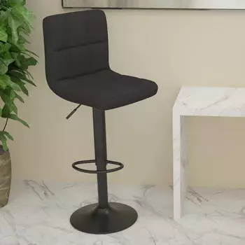 vidaXL Barhocker Stoff Schwarz (334278)