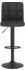 vidaXL Barhocker Stoff Schwarz (334278)