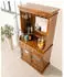 Massivmoebel24 Oxford Hausbar Akazie Massivholz 97x52x193cm (09-370-610-0035)