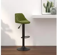 vidaXL Barhocker Hellgr&uuml;n Samt