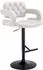 CLP Dublin Barhocker Kunstleder, drehbar, höhenverstellbar 65-85cm, weiß/schwarz (318217)