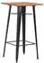 vidaXL 3-teiliges Bar-Set Stahl Braun/Schwarz (276847)