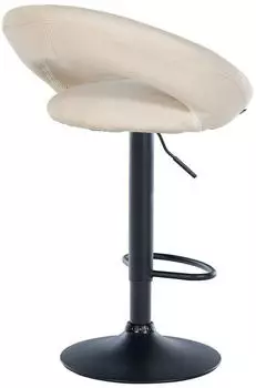 CLP Olinda Barhocker Stoff Creme/Schwarz (315798)