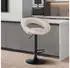 CLP Olinda Barhocker Stoff Creme/Schwarz (315798)