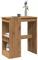 vidaXL Bartisch mit Regal Artisan-Eiche 90x47,5x103,5 cm Holzwerkstoff