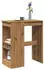 vidaXL Bartisch mit Regal Artisan-Eiche 90x47,5x103,5cm Holzwerkstoff